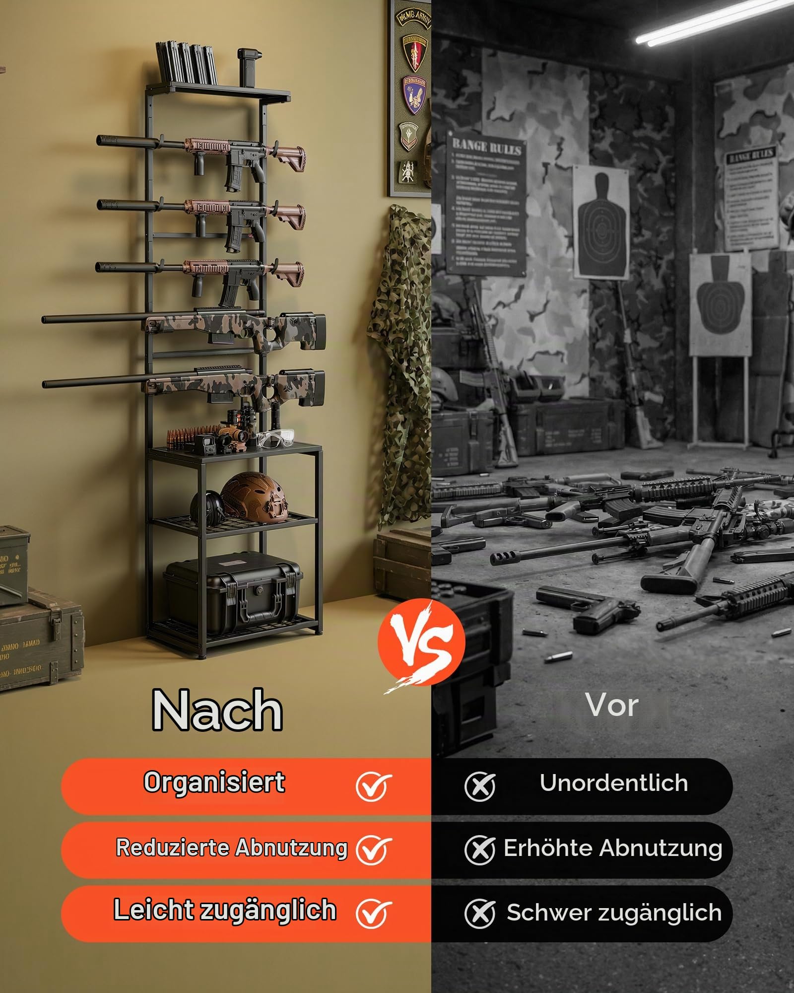 VEVOR Waffenwandhalterung
