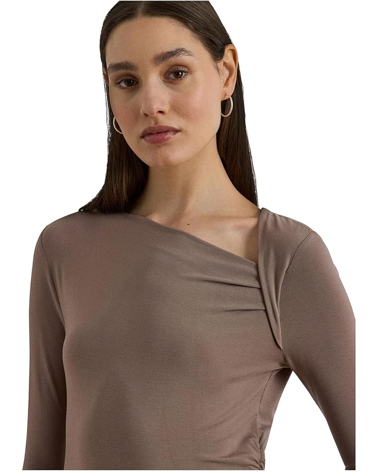 Lauren Ralph Lauren Stretch Jersey Asymmetrical Top - #3 of 4