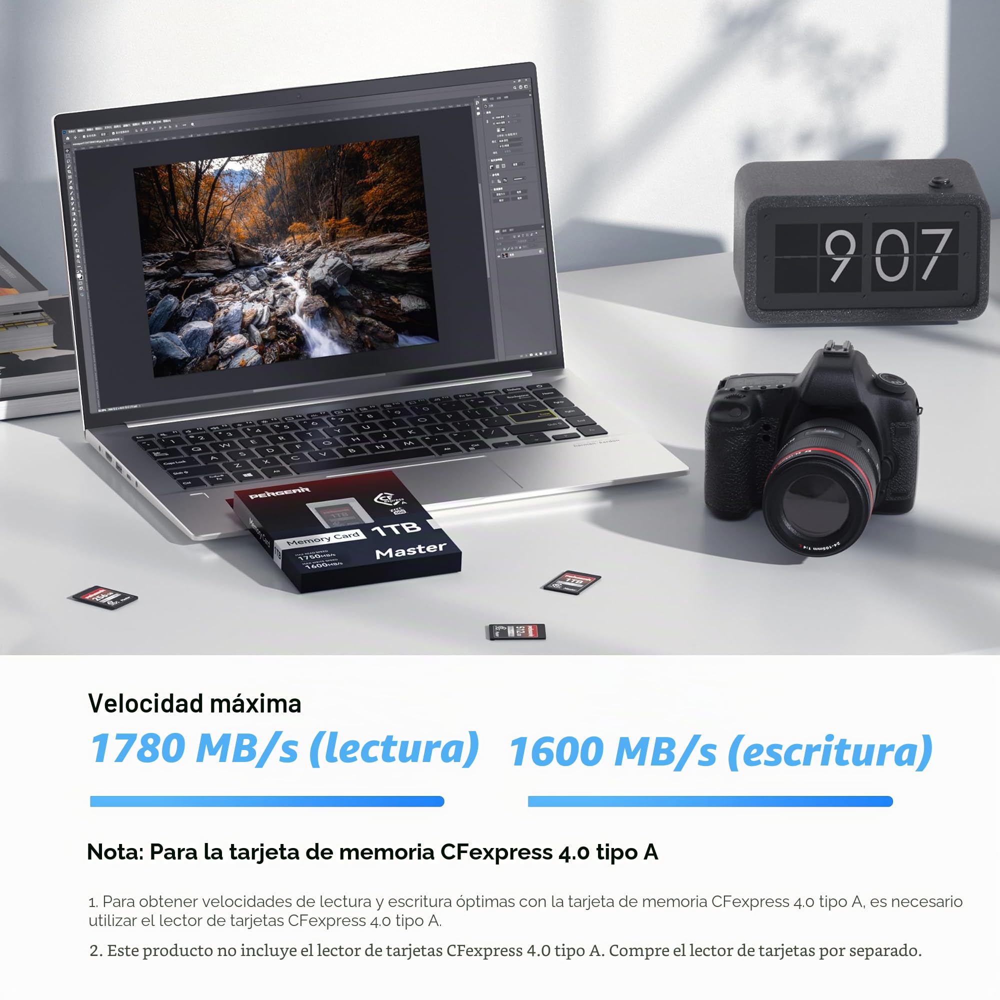 PERGEAR Master 256GB CFexpress 4.0 Tipo A Tarjeta de Memoria (Paquete de 2)
