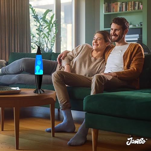 Miniatura 4 de JAMBO Hermosa lámpara de 16 pulgadas con cera, luz nocturna relajante para decoración del hogar, extra alta, lámpara de sala de estar, oficina,