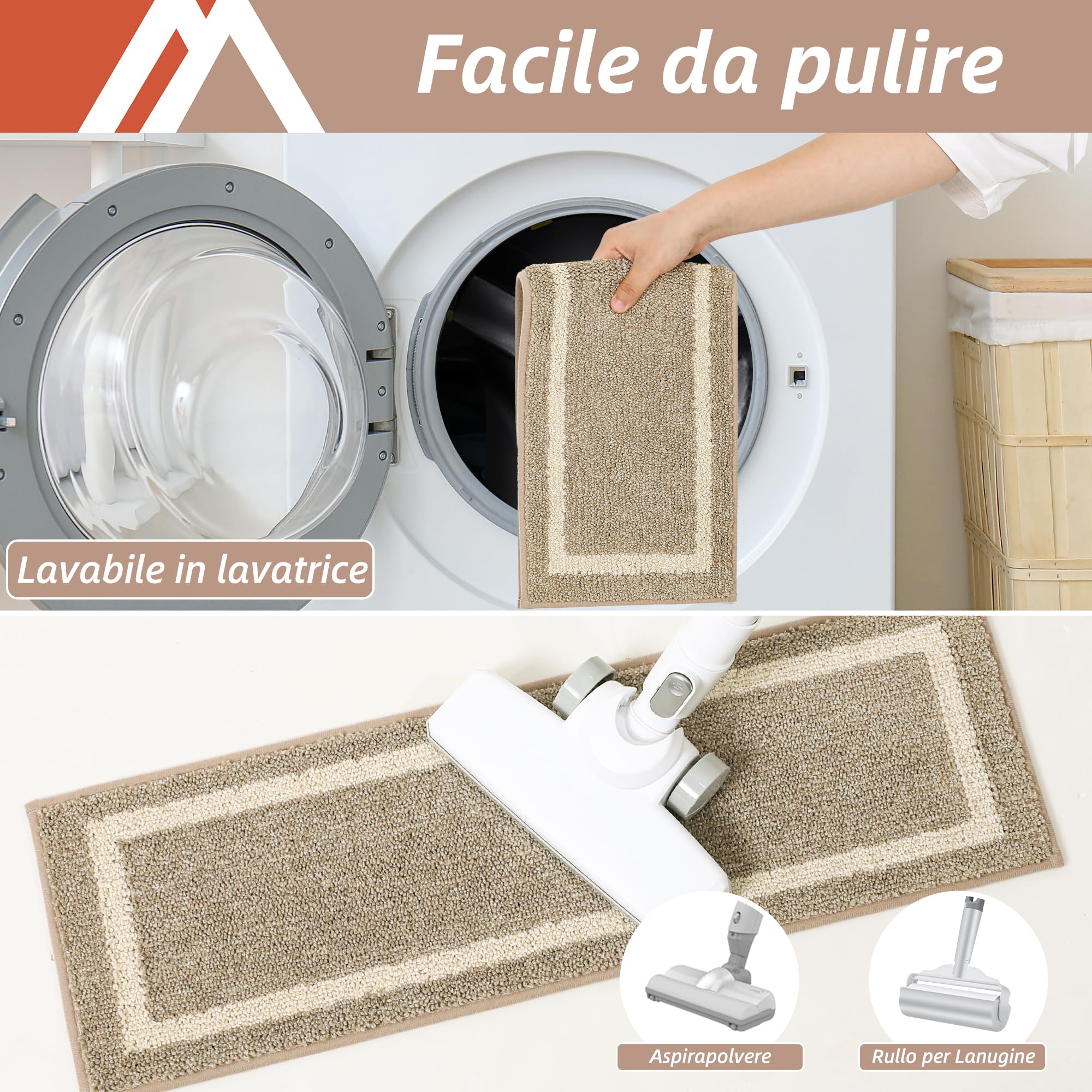 Tappetini Per Scale Antiscivolo COSY HOMEER - 15 Pezzi Autoadesivi, Lavabili, 70x22cm