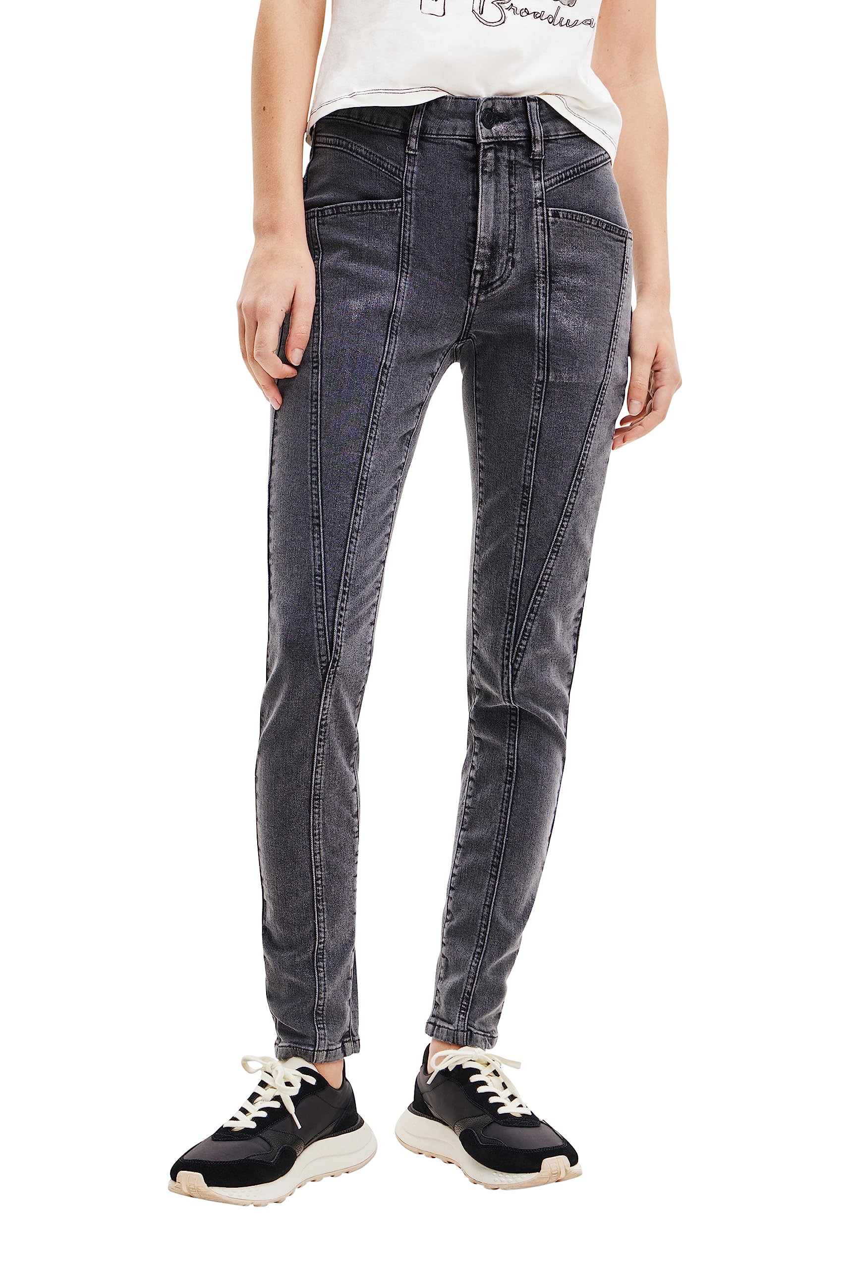 Desigual Denim_New Jersey, 2000 Black, 38, Black, 12
