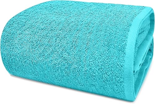 DAN RIVER Toalla de baño extragrande 100% algodón de 40 x 80 pulgadas, paquete de 1 toalla de baño extragrande de 21.16 ozm, altamente absorbente y