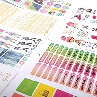 Vista 4 de Paper House Productions Libro de calcomanías para planificador de 30 hojas, los colores pueden variar