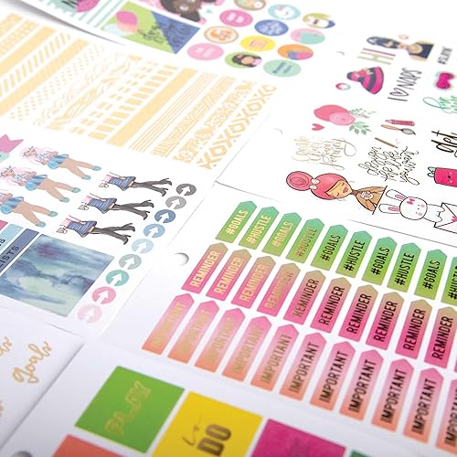 Miniatura 4 de Paper House Productions Libro de calcomanías para planificador de 30 hojas, los colores pueden variar