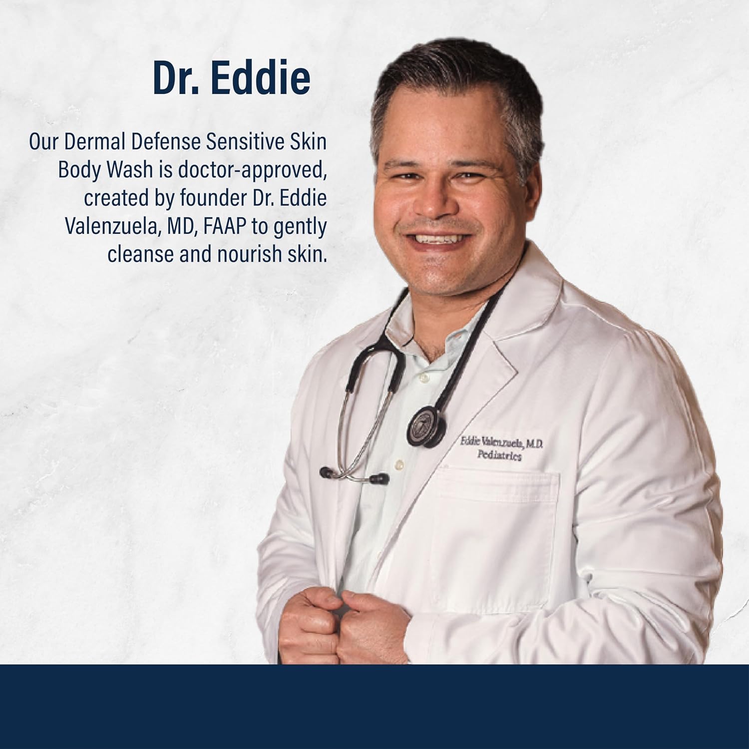 Dr. Eddie's Dermal Defense Sensitive Skin Body Wash - Unscented Body Soap, Hydrating Eczema Bodywash & Shampoo for Women & Men, Gentle Dry Itchy Skin Relief for Adults, Natural Ingredients - 8 fl oz - Image 5