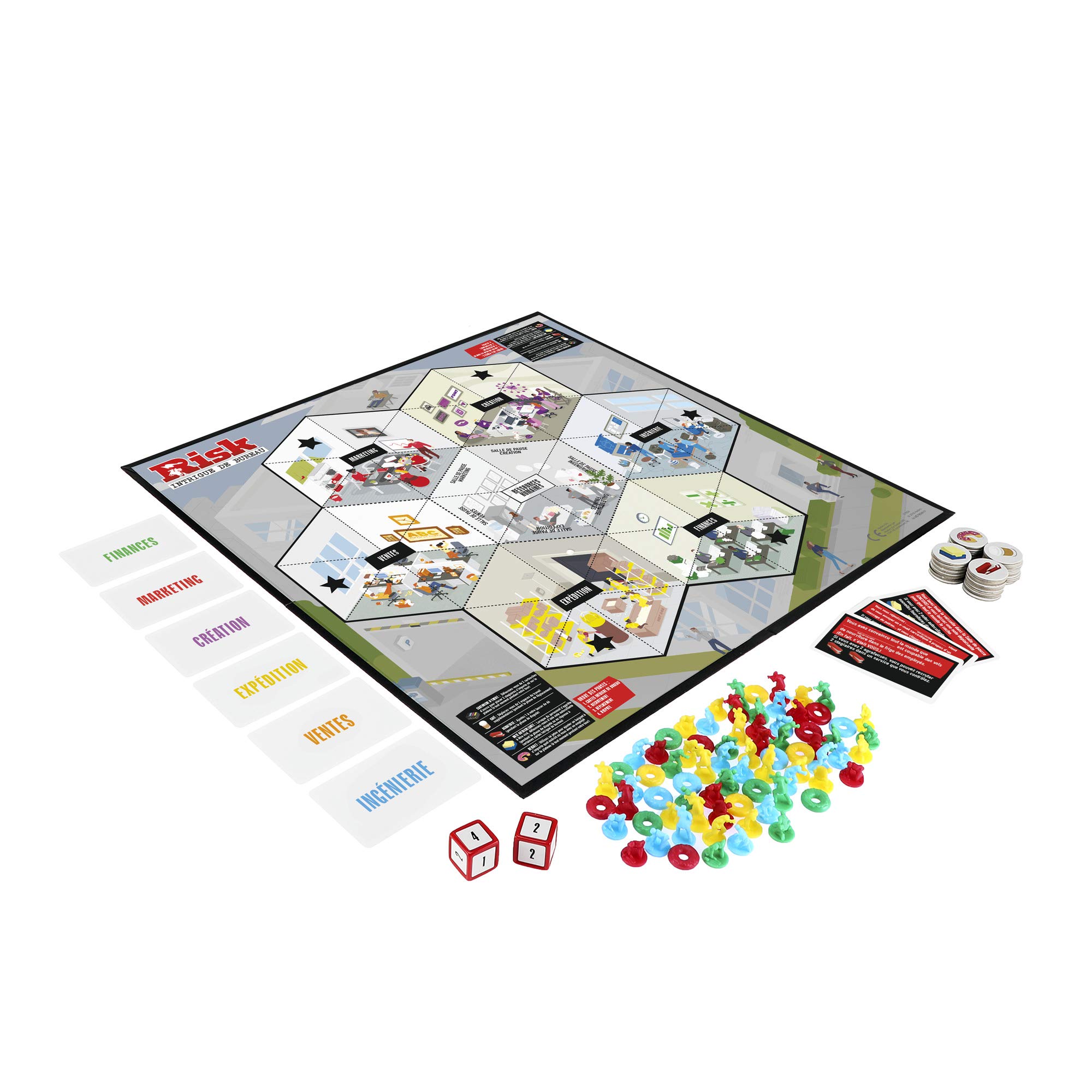 Risk at Office - Strategy Board Game - Board Game for Adults - French Version - Image 2