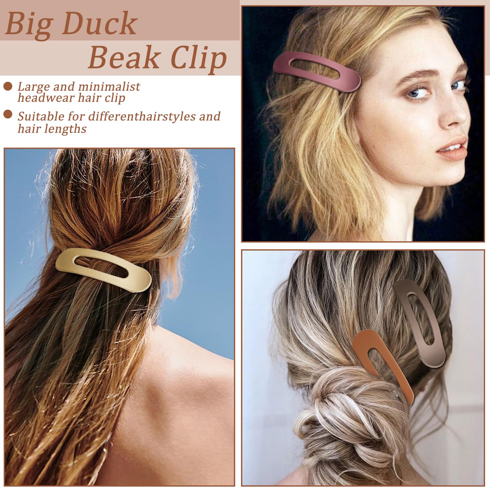 Hailoyearn ヘアクリップ、Hailoyearn フラットヘアクリップ 