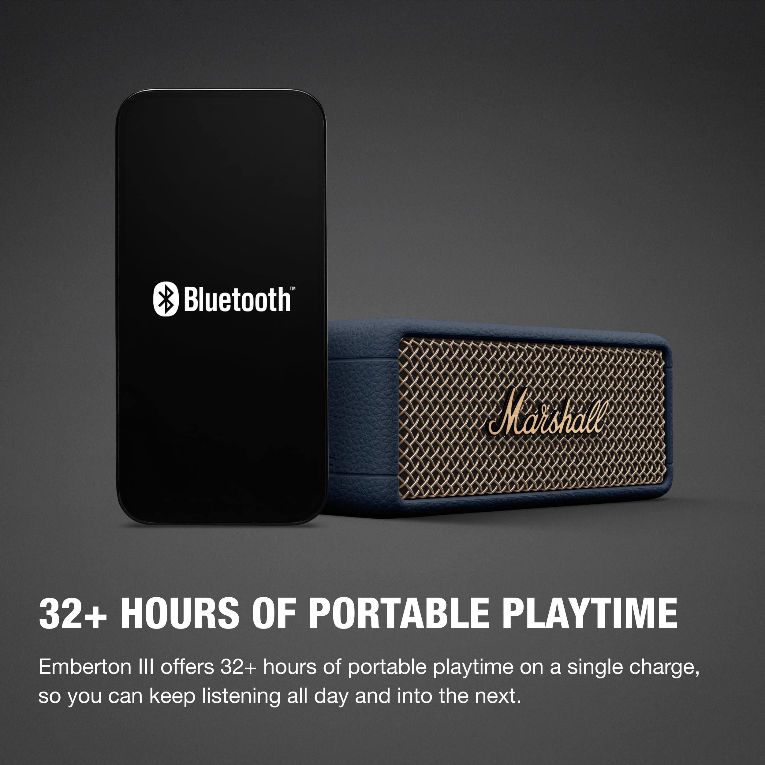 Marshall Emberton III Portable Bluetooth Speaker - Rugged