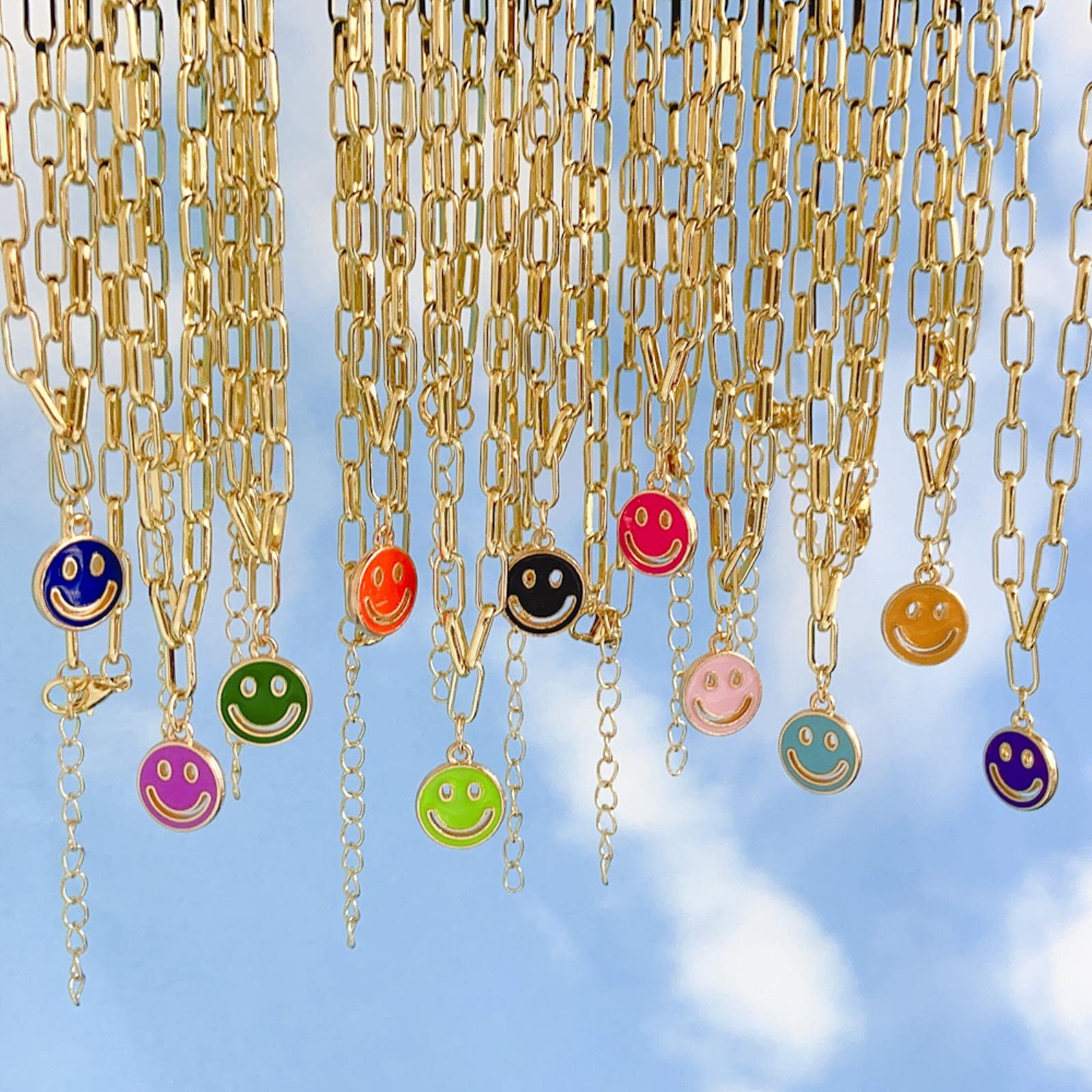Collier avec Pendentif Long Visage Hip Hop pour Femmes, chaîne en Alliage, Punk, Tendance, Bijoux présents