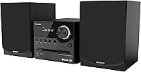 Vista 2 de Sistema de Audio Inalámbrico Bluetooth Sharp XL-B512 Micro Componente con Reproductor de CD, Altavoces de Madera + Control Remoto, Puerto USB