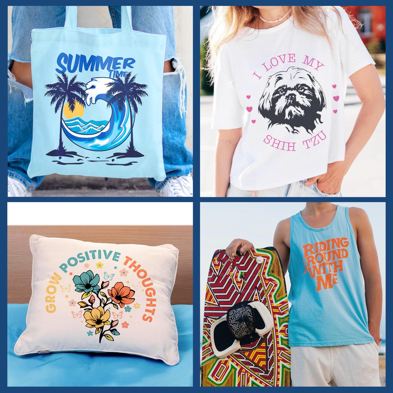 TECKWRAP Sublimationspapier, 21,6 x 27,9 cm, 200 Blatt, kompatibel mit Sublimationsdrucker und Sublimationstinte, 120 g/m², für Tassen, T-Shirts, leichte Stoffe und andere Sublimationsrohlinge zum