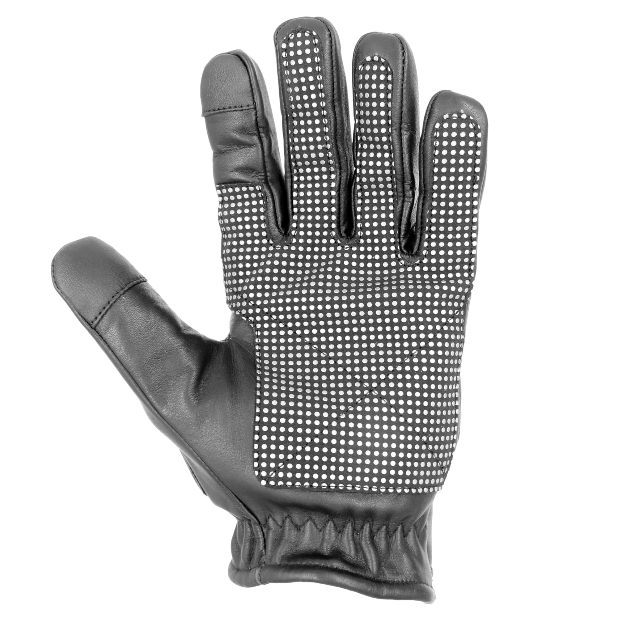 TacFirst SEK 1 NightDuty Security H006ND - Guanti da lavoro retro riflettenti e antitaglio, touch screen