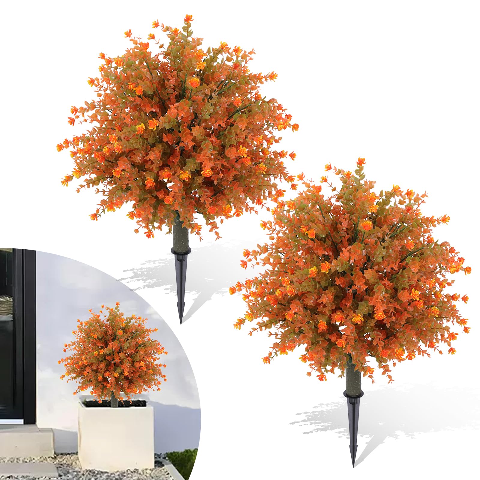 Boules topiaires artificielles réalistes pour sublimer votre porche et balcon