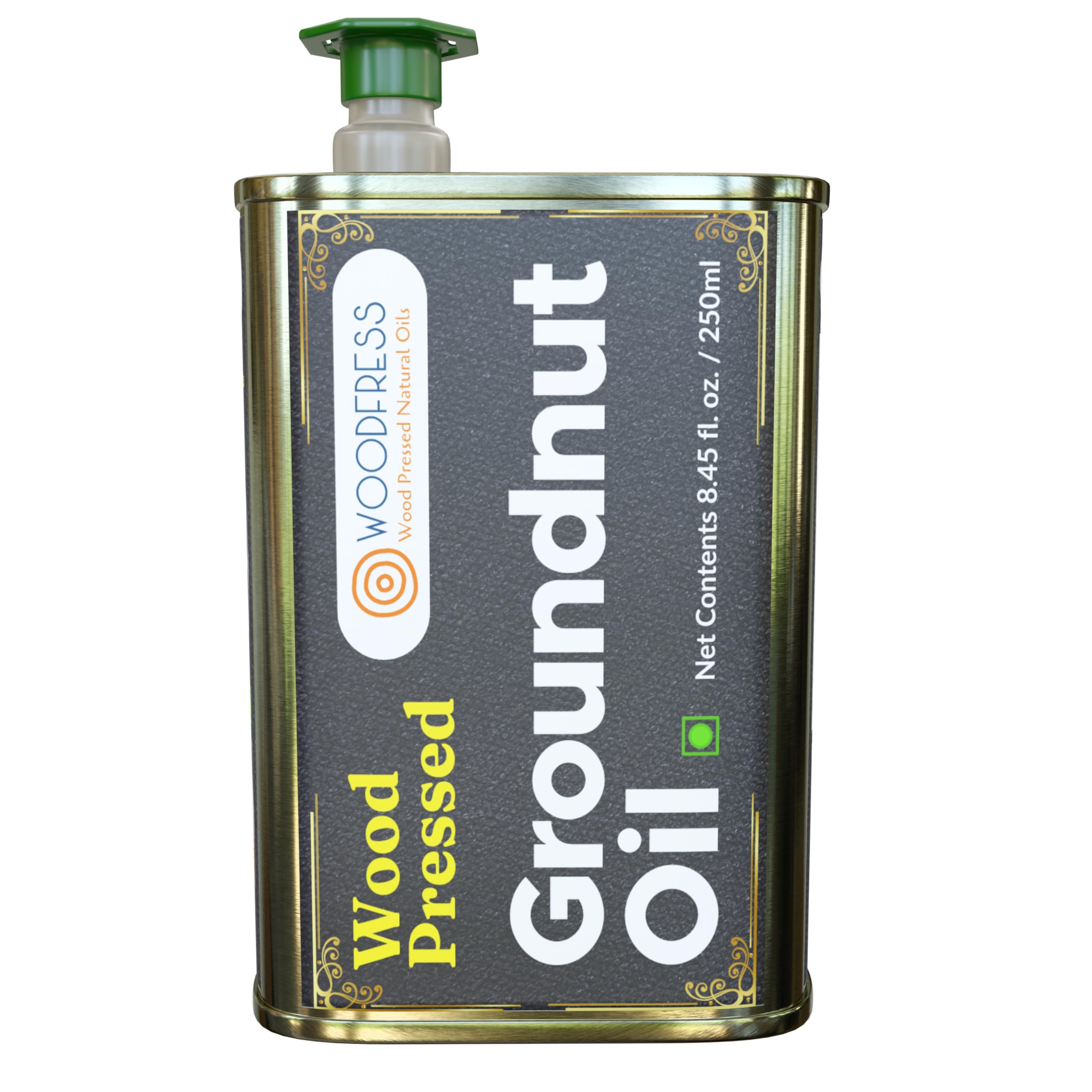 WOODFRESS Pure & Unrefined Cold-Pressed Groundnut Oil 250ml x 12-100% Natural, Rich in Vitamin E, Wood Pressed Healthy Cooking Oil, Kachi Ghani, Chemical-Free, Metal Tin Can 250ml (B0CSGCN4CL) Amazon Price History, Amazon Price Tracker