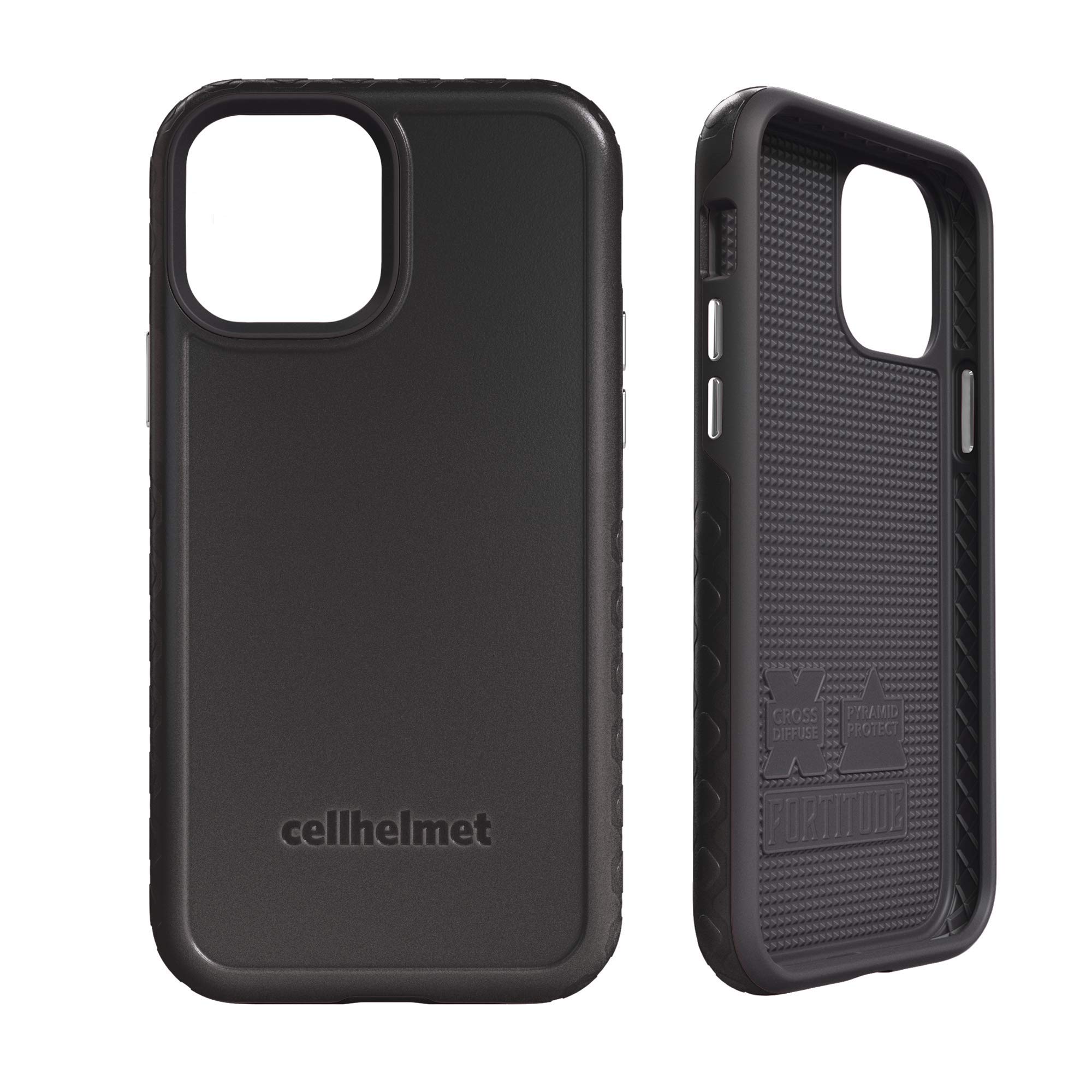 cellhelmetC-Fort-i6.1-2020-OB Fortitude Series for iPhone 12/12 Pro (Onyx Black)