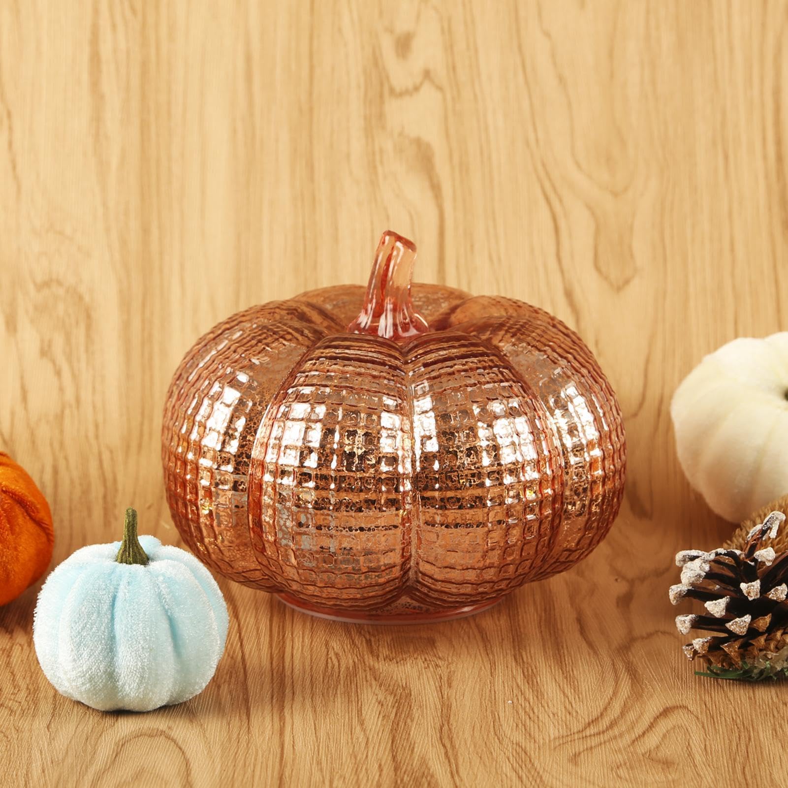 Light Up Pumpkins - Decorazione da tavolo a batteria, con timer