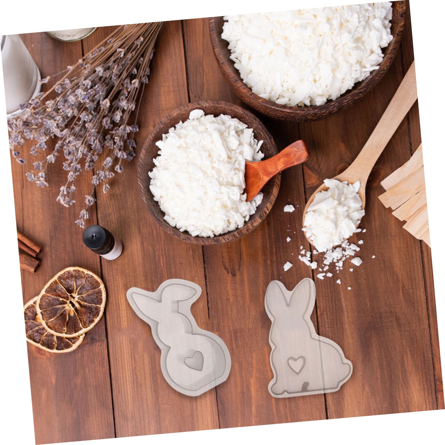 18pezzi Stampo Silicone Per Candele Pasquali Forma Di Coniglio Mold Per Decorazioni Aromatiche Facile Da Usare e Flessibile Per Progetti Creativi