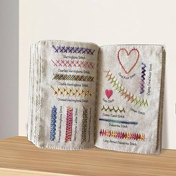 Amazon | 刺繍ステッチブック、初心者向け刺繍ブック、装飾