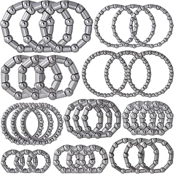 Bike Bearings, Bike Balls, BMX Bicycle Parts, Ball Bearing Fixed Cage for Bicycles 4mm to 8mm / 1/6 to 1/3 Repair Accessories