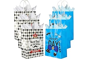 16Pcs Father's Day Gift Bags in Bulk