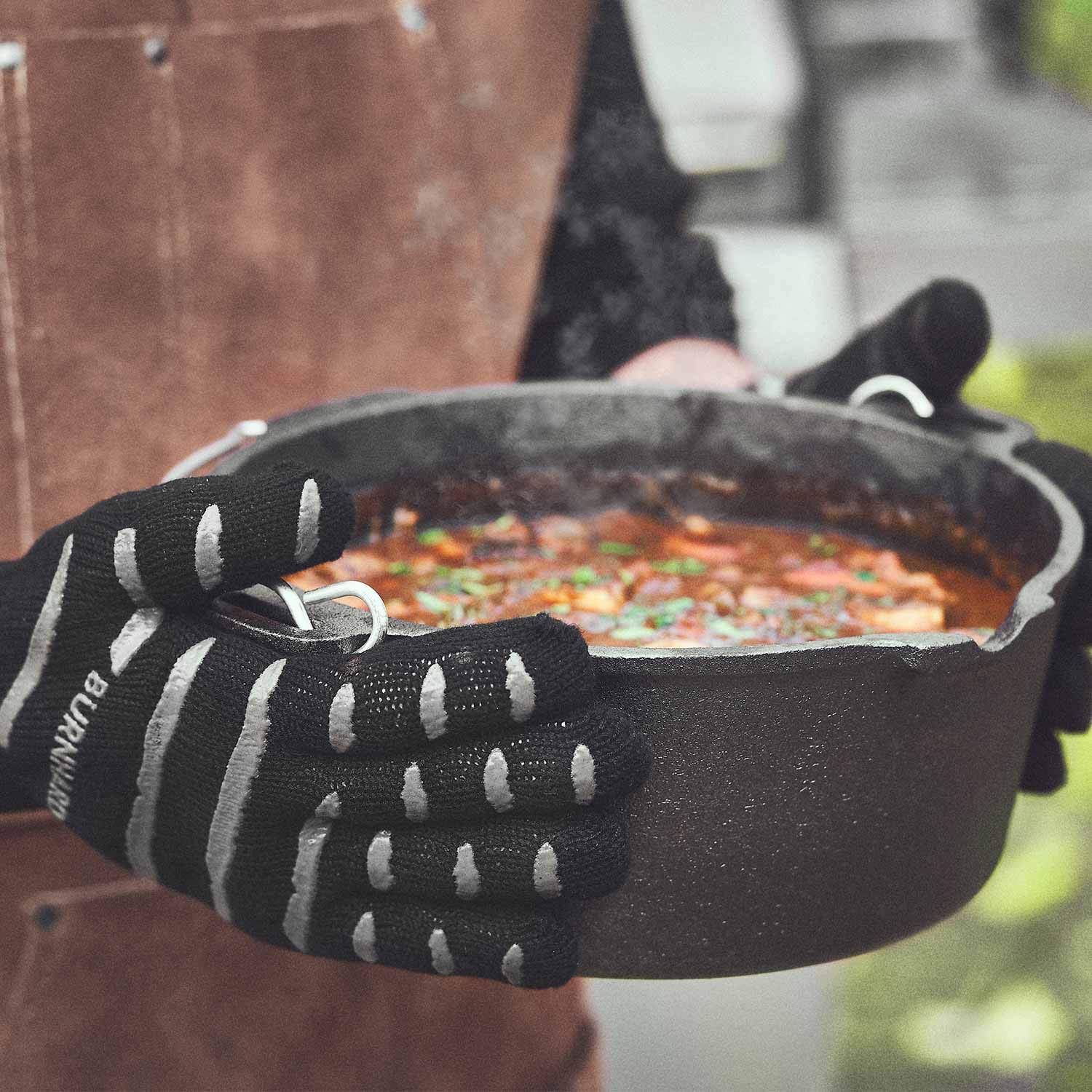 BURNHARD® Aramid Grillhandschuhe, hitzebeständige Ofenhandschuhe
