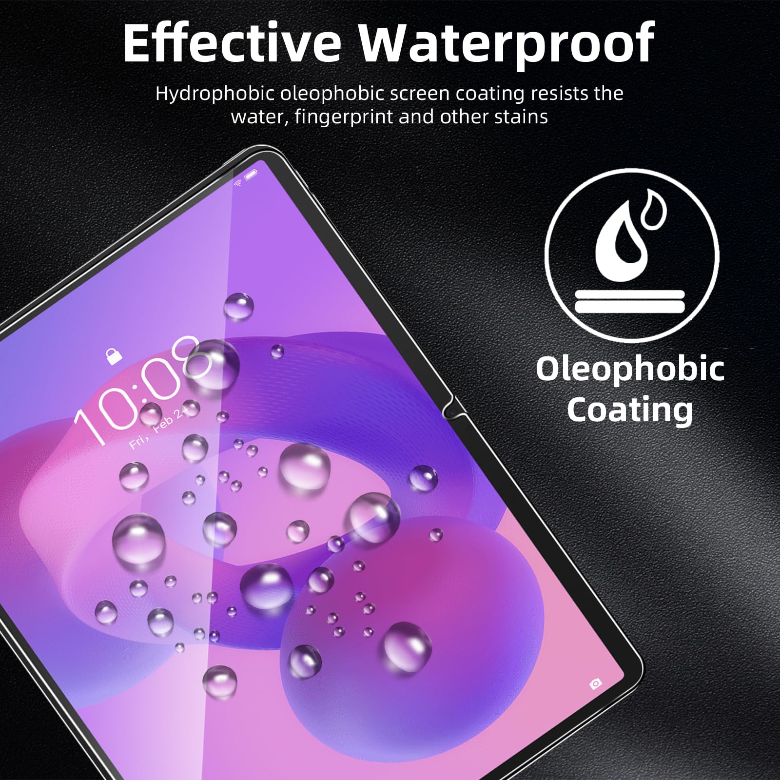 Pellicola Protettiva Vetro Temperato 9H HD Trasparente per Lenovo Idea Tab Pro/Yoga Tab Plus 2025 / Tab P12 2023 12,7", Anti Graffio