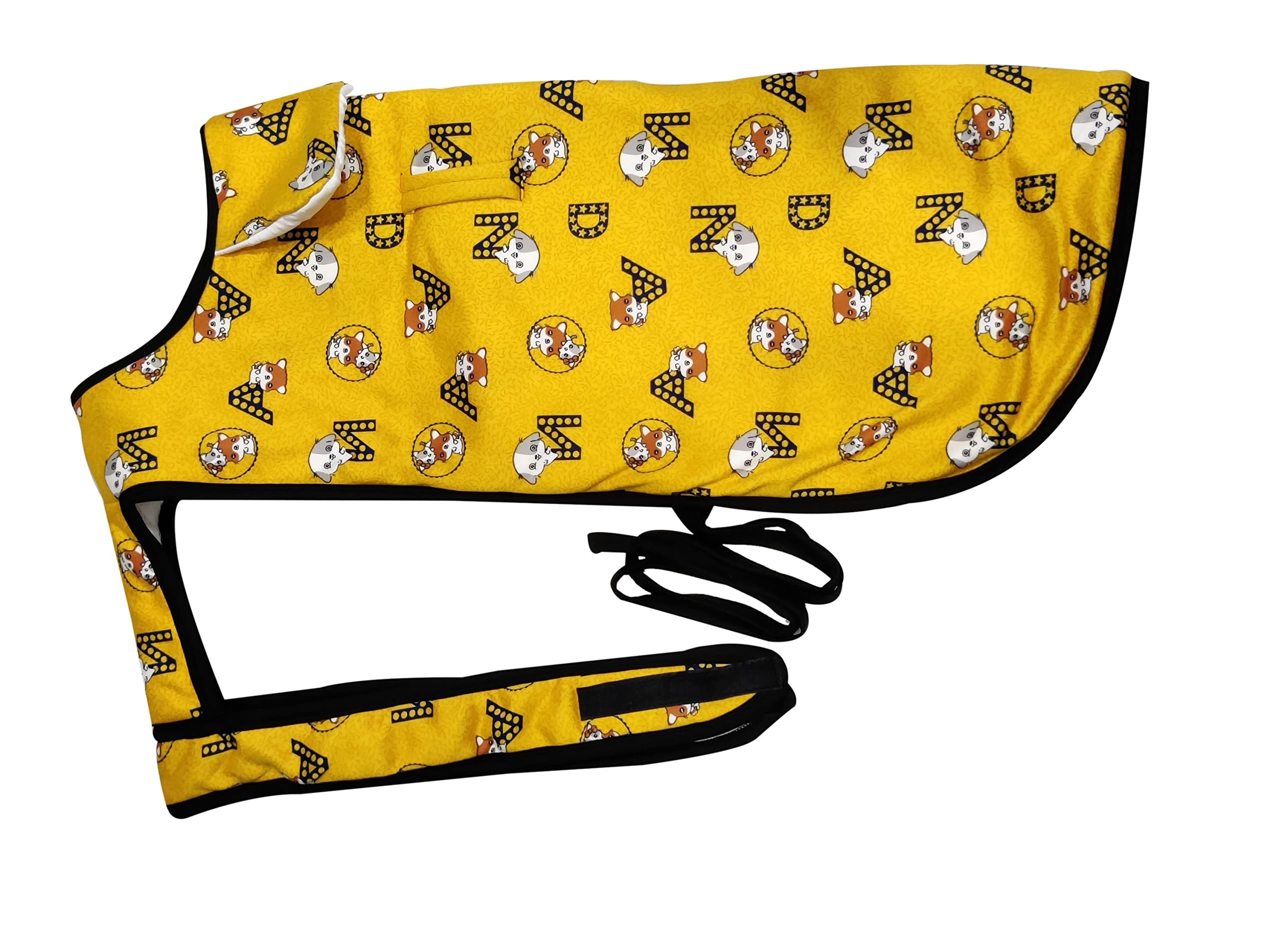 Pets Empire New Pet Dog Winter Cartoon Print Coat Jacket Puppy Cat Dog Apparel Clothes (Yellow) (12 Inch) (B09J9399N8) Amazon Price History, Amazon Price Tracker