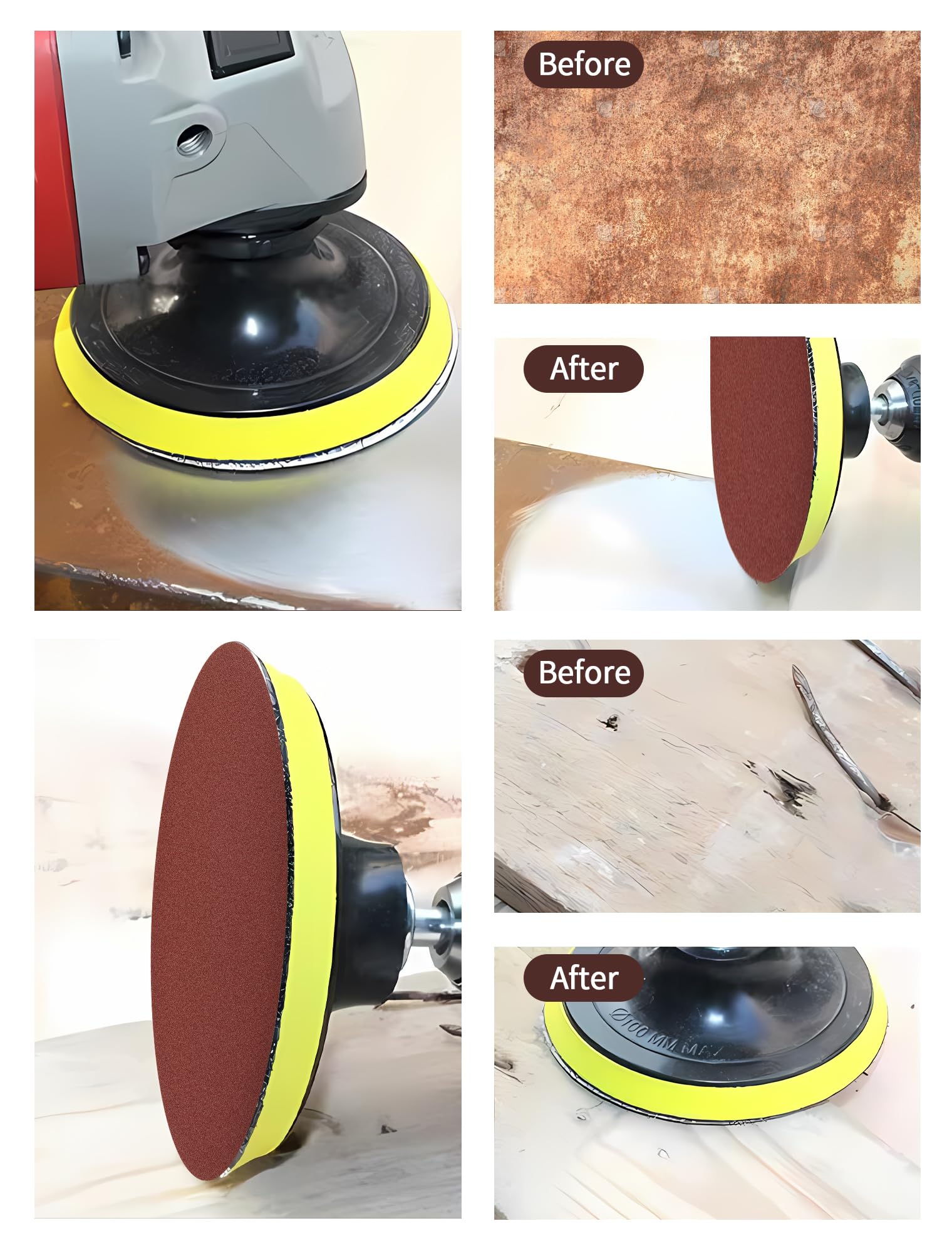 125MM 5\" SANDING Discs 40 - 3000 Grit Orbital Sander 8 Hole Pads...