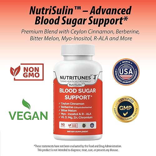 Miniatura 9 de Complejo de azúcar en sangre con berberina, canela de Ceilán, Panax Ginseng y Cromo  Apoya el metabolismo saludable del azúcar  90 cápsulas de