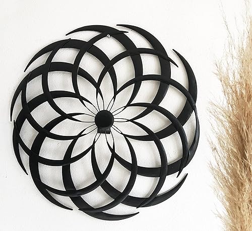 Miniatura 5 de Bellaa 27239 - Arte de pared de metal abstracto, moderno, contemporáneo, colgante, retro, envejecido, esculturas de martillo, granja, casa de campo,