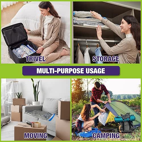 HIBAG Vacuum Storage Bags with Electric Pump