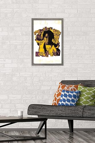 Miniatura 2 de Trends International NBA Youngboy - Póster de pared de Channel 9, 14.72 x 22.37 pulgadas, versión enmarcada de madera de granero