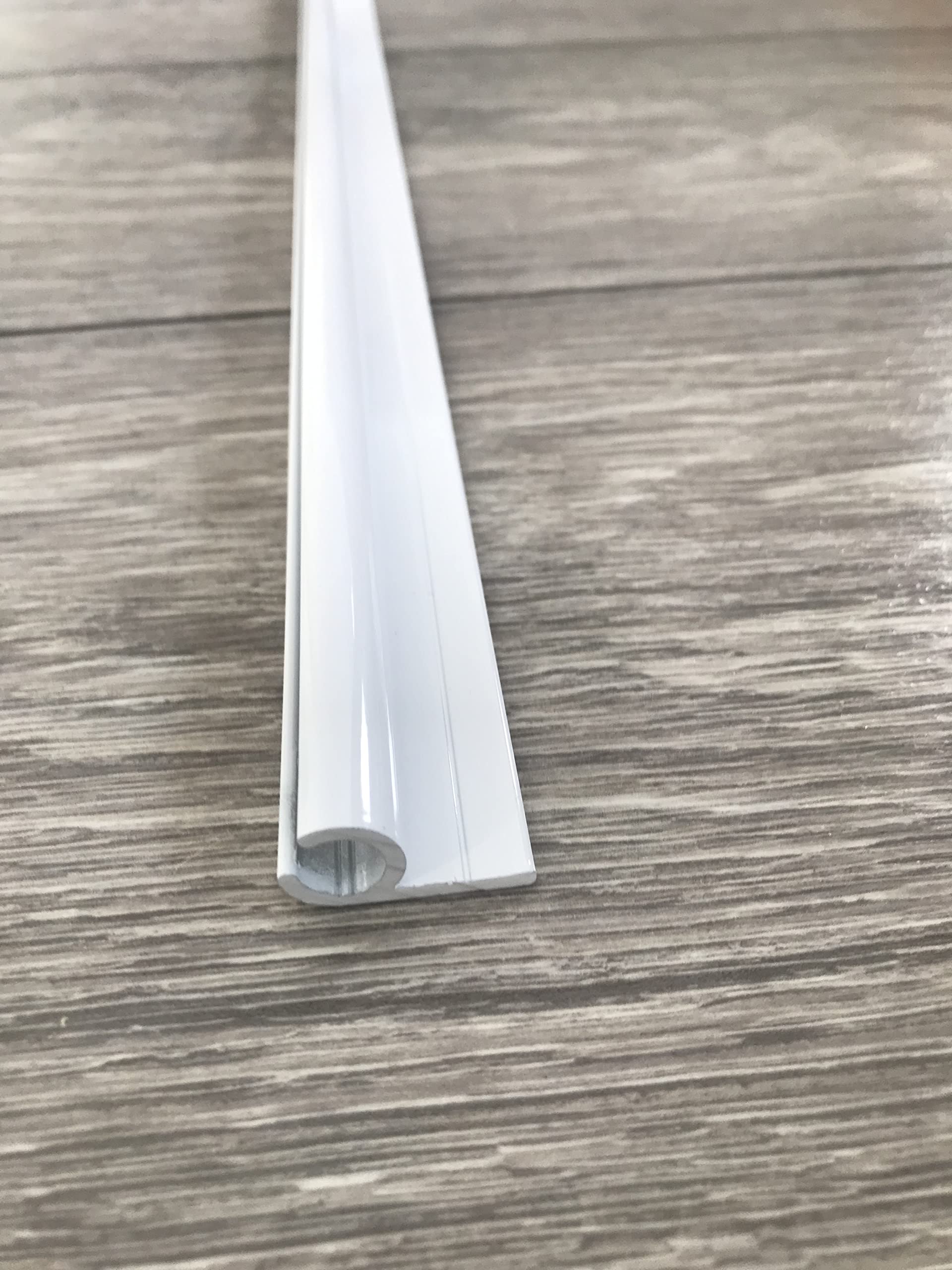 Campervan Motorhome Caravan Awning Rail C Channel Powder Coated Grey White (280 cm)