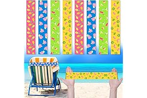 Discover Ultimate Beach Bliss with Boao's 8-Pack Towel Bands and Cruise Towel Clips