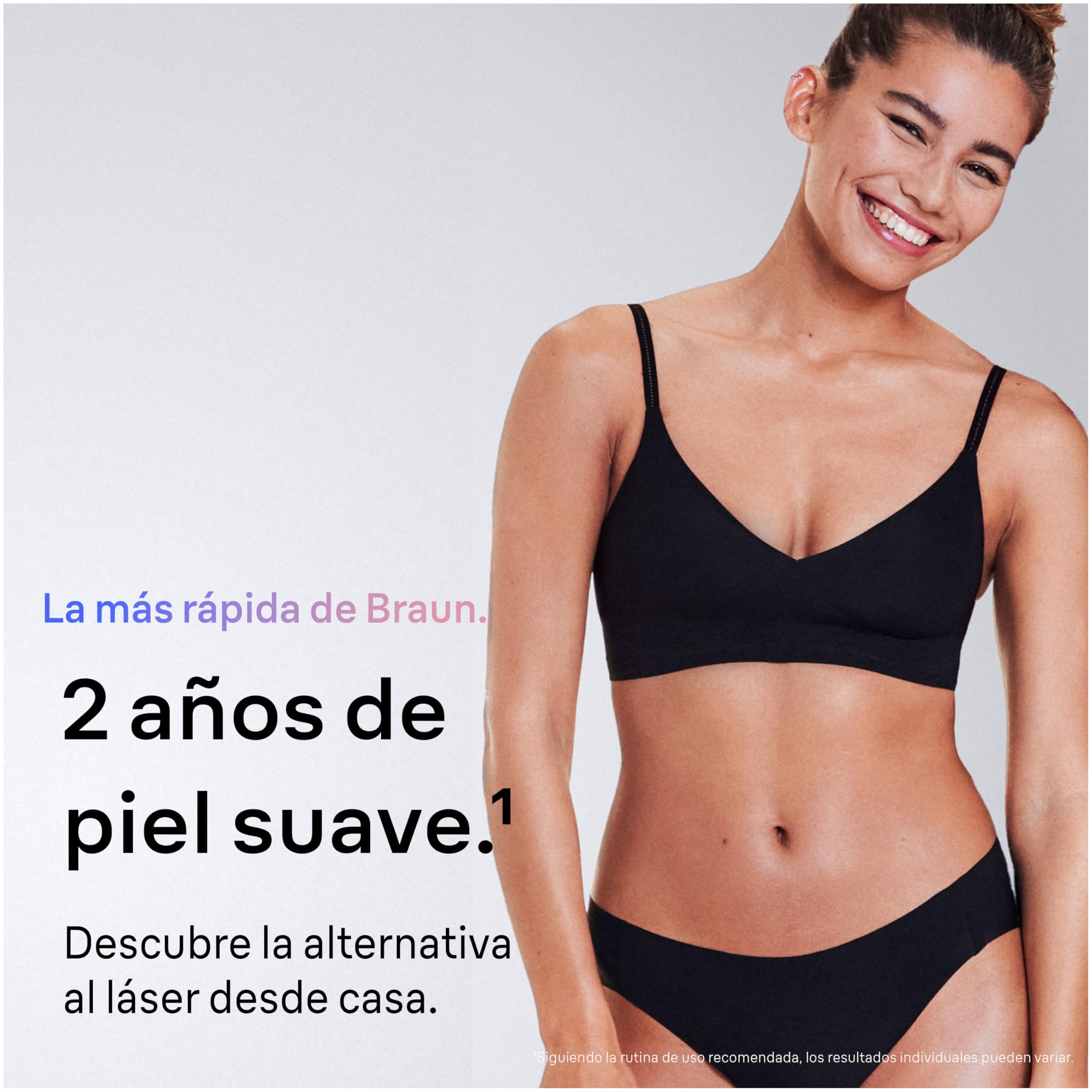 Braun Luz Pulsada Skin i·expert Smart IPL, PL7387, Blanco/Bronce - Alternativa a Depiladora Laser Con Inteligencia Artificial, Eliminación Del Vello En Casa, Neceser, Maquinilla Venus, 4 Cabezales
