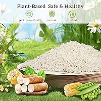 Vista 6 de EZSKUUP - Arena para gatos de yuca de tofu con parte inferior antiadherente, paquete de 2 arena para gatos ultra aglutinante de bajo seguimiento