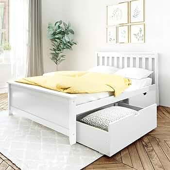 ベッドフレーム Single  bed plus  mattress and storage Amazon.com: Twin Size Bed Frame with Storage Drawers, Solid