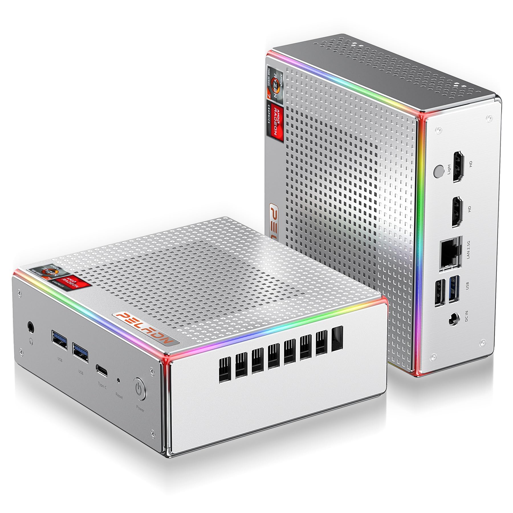 Amazon.com: PELADN Mini PC, Ryzen 7 7840HS (8C/16T, Up to 5.1GHz