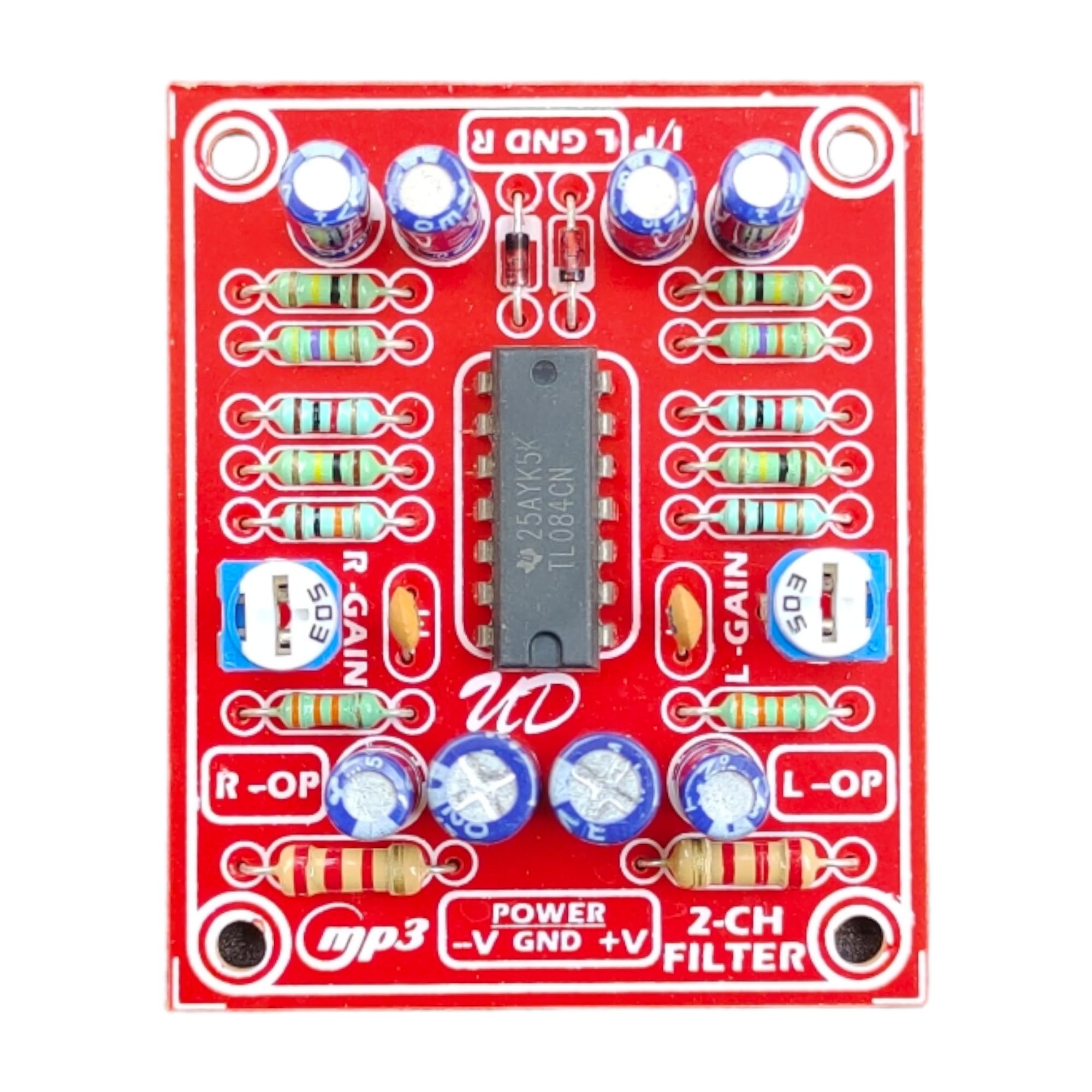 Ultra Digital USB Audio Fillter Board.Stereo Audio Input Signal Strength Increase Adjustable Preset.Volt Dc15v to 40v Max Dual Supply-image-48
