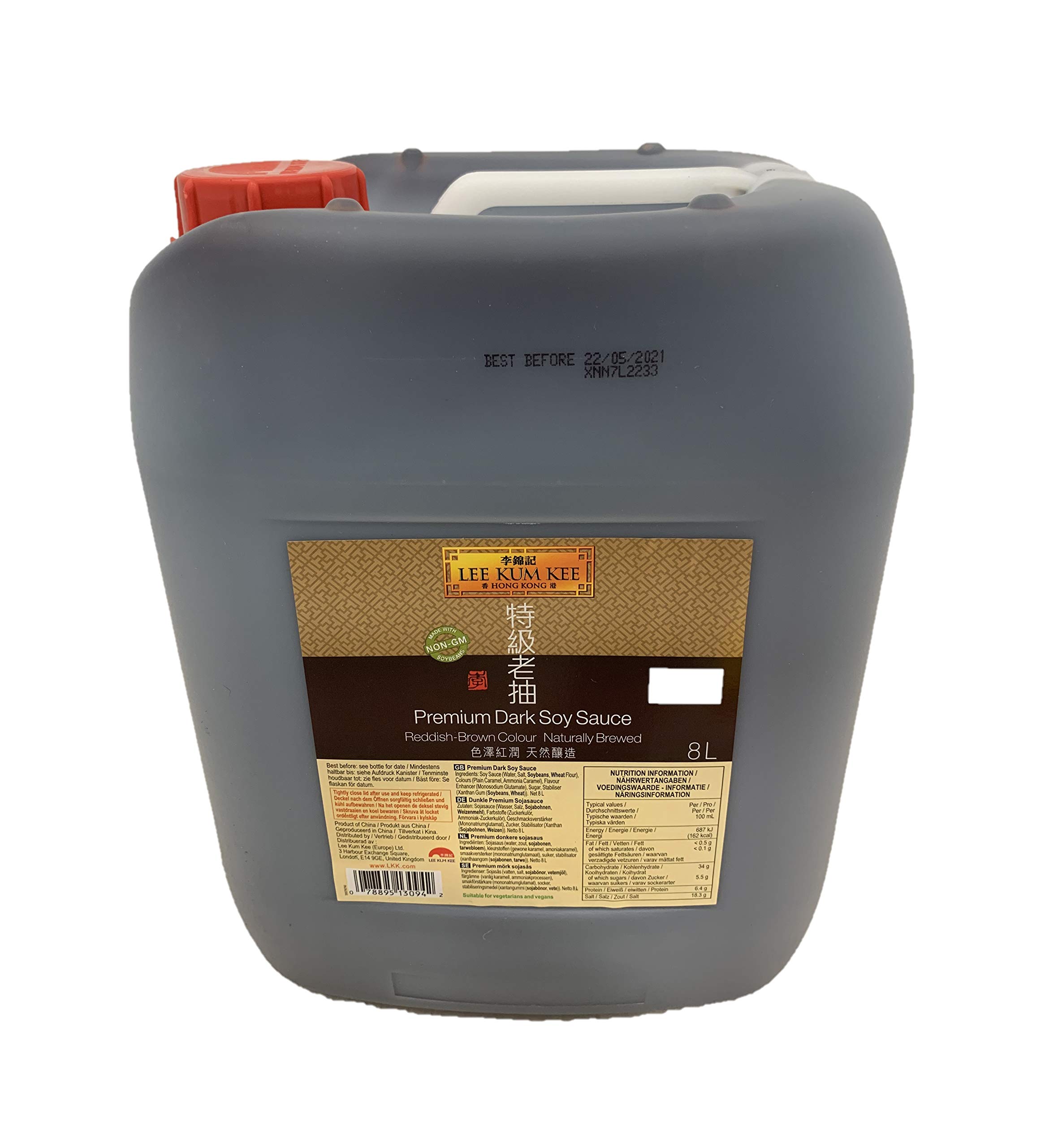 Lee Kum Kee Supreme - Salsa de soja oscura, 8 kg