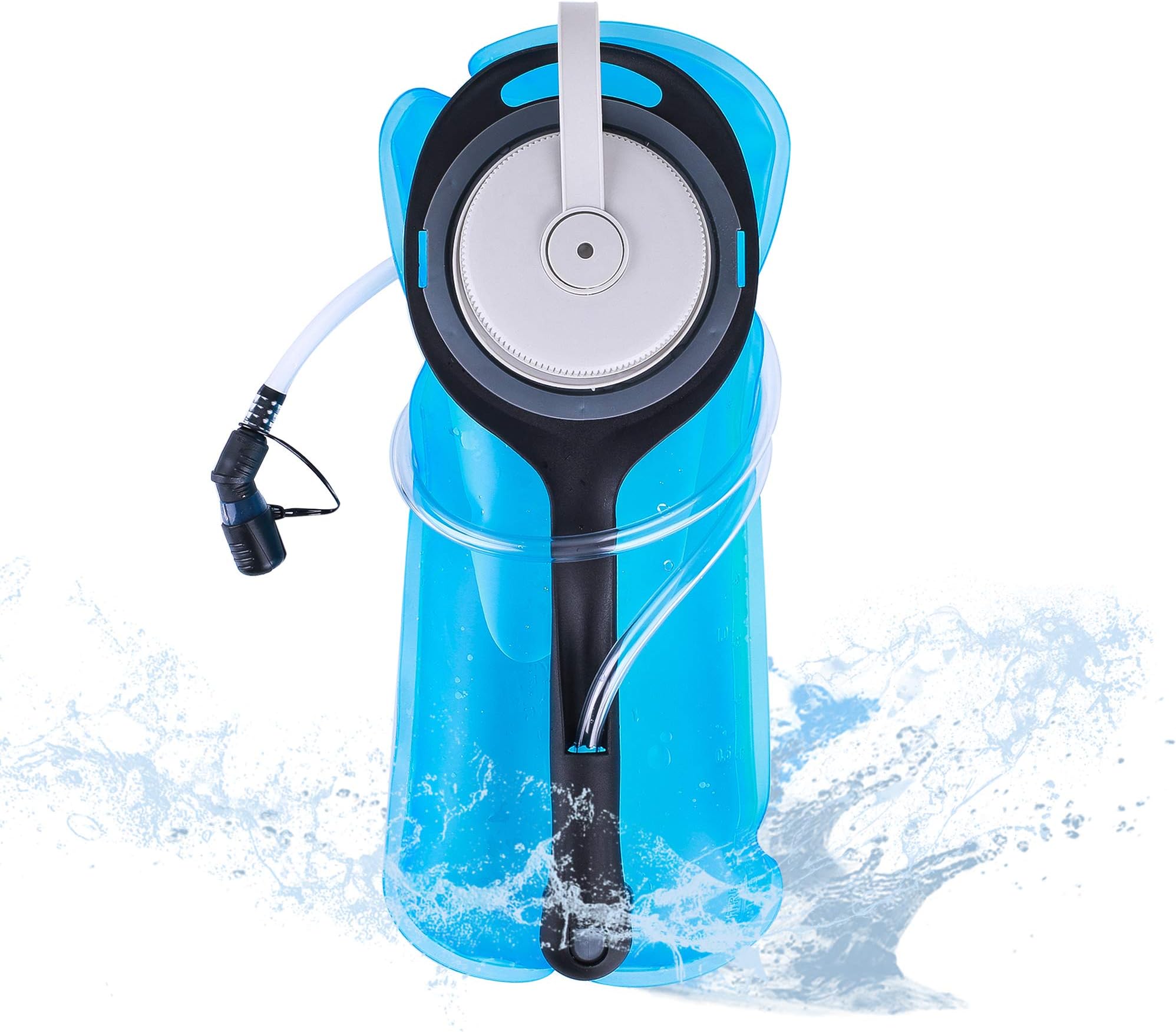 FLOVA Hydration Bladder 2 Liter Leak Proof Water Reservoir, Military Water Storage Bladder Bag, BPA Free Hydration Pack Replacement, for Hiking Biking Climbing Cycling Running, Large Opening