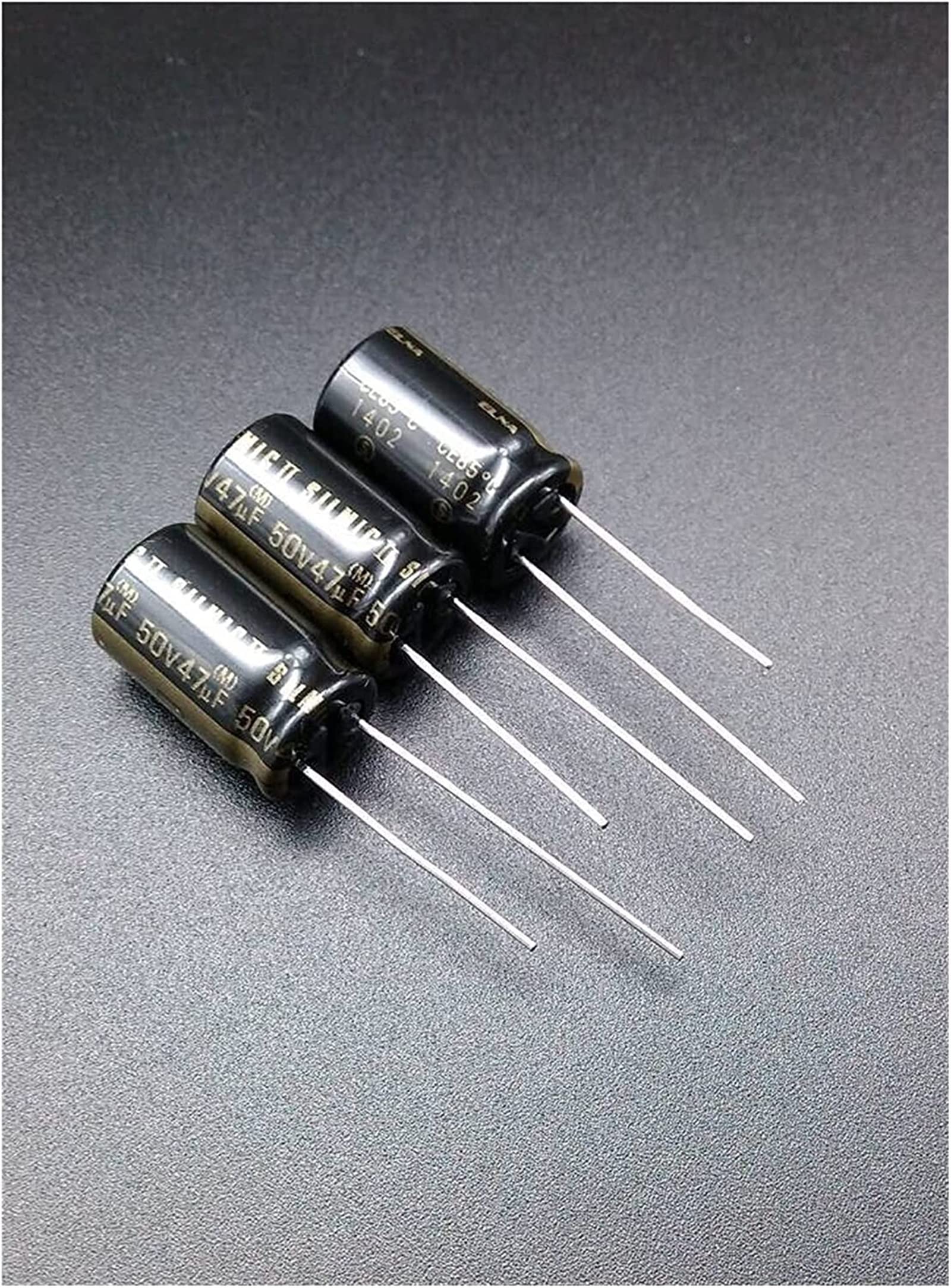 Kit de condensadores 10 uds/30 uds 47uF/50V condensadores electrolíticos de punto ERTEYIN