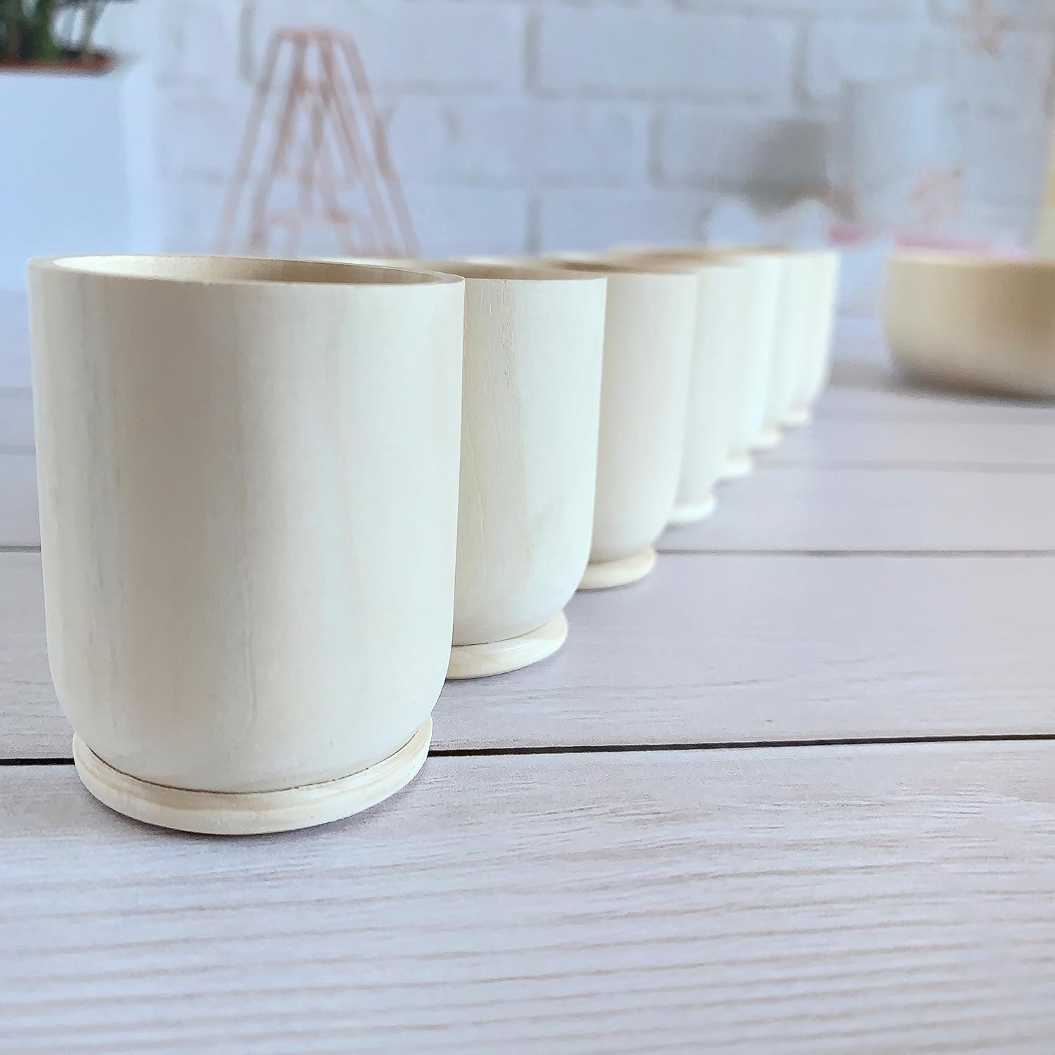 Montessori Toys, Sorting Balls in Cups Toy, Wooden Sorter, Gift for Toddler, Unpainted