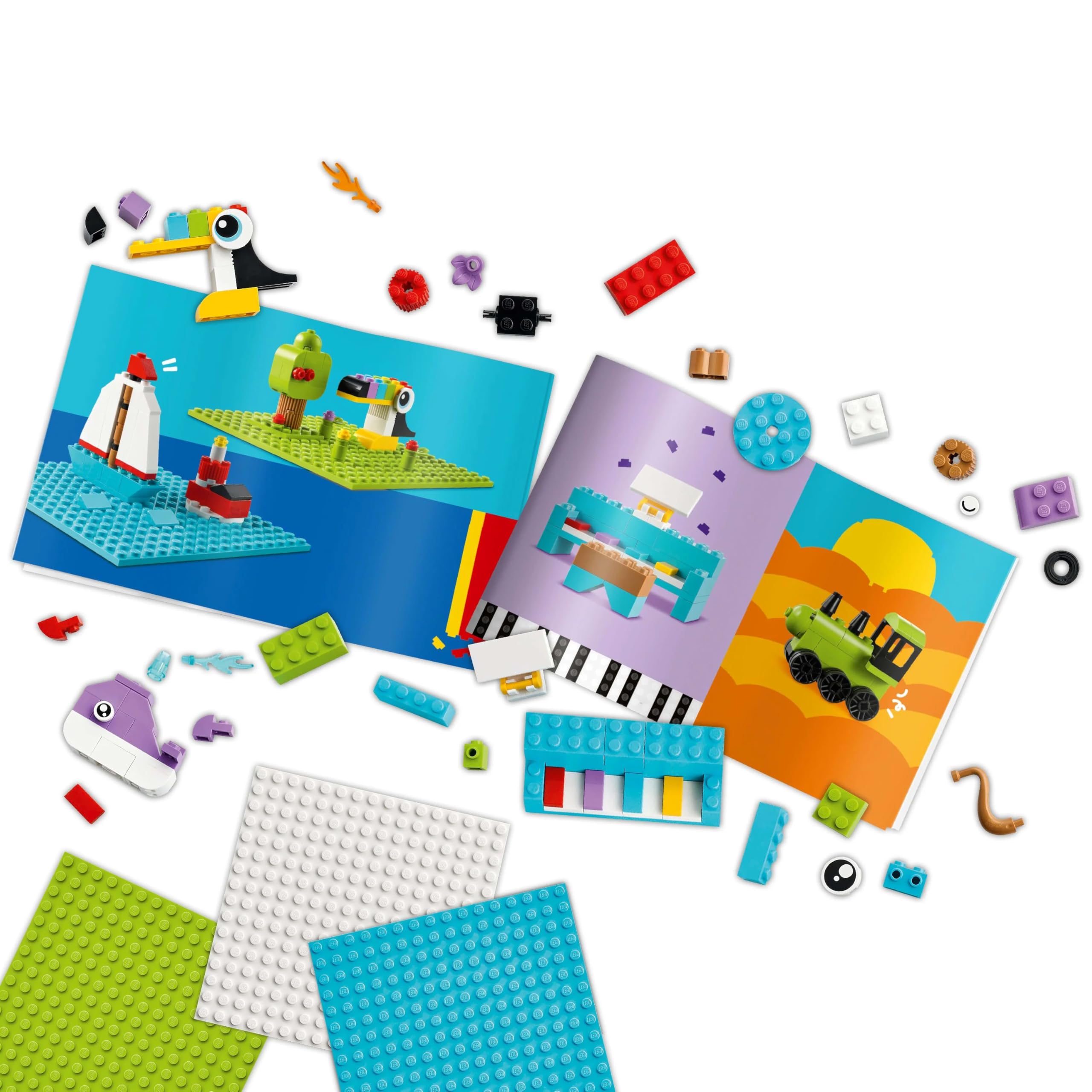 LEGO Classic Kreatywny zestaw do budowania i zabawy 11044 | Zestaw klocków konstrukcyjnych, łatwe budowanie, prezent dla dzieci 5+, dla dziewczynek i chłopców, 750 elementów