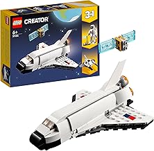 LEGO Creator Space Shuttle 31134 Building Toy Set with Astronaut and Spaceship Models for Kids Aged 6+