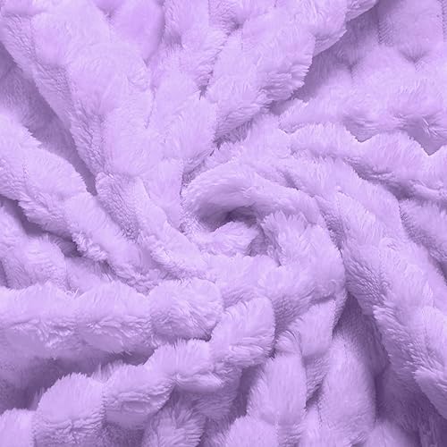 Vista 154 de Vessia Manta de franela de forro polar, 300GSM, acogedora manta a rayas verde salvia para sofá, cama y sofá, cálida y suave, acogedora manta