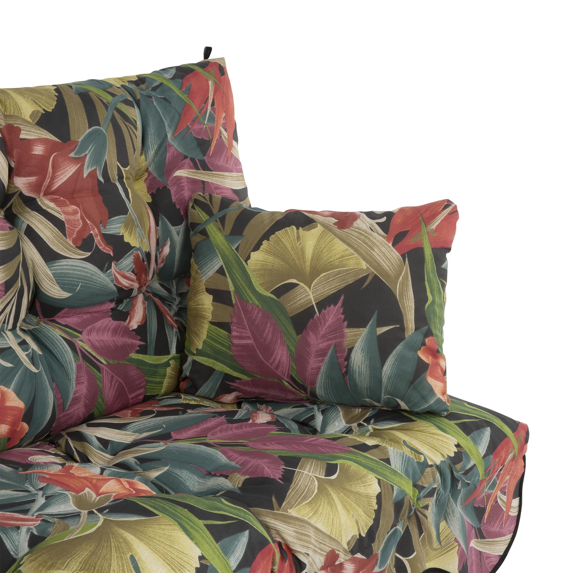 PATIO Hollywoodschaukel Auflage 170x50 cm Bora Bankauflage für Sitzfläche Rückenlehne mit Schnüren Volant vorne