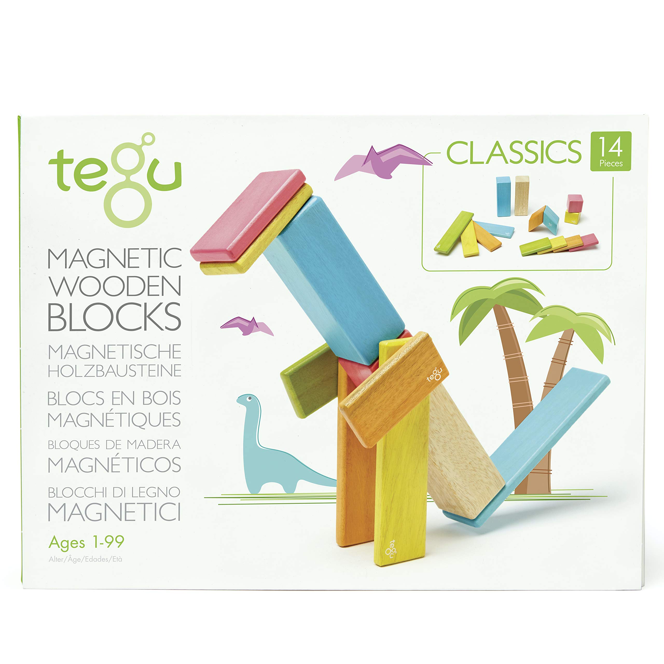 Tegu Magnetic Wooden Blocks 14pc 