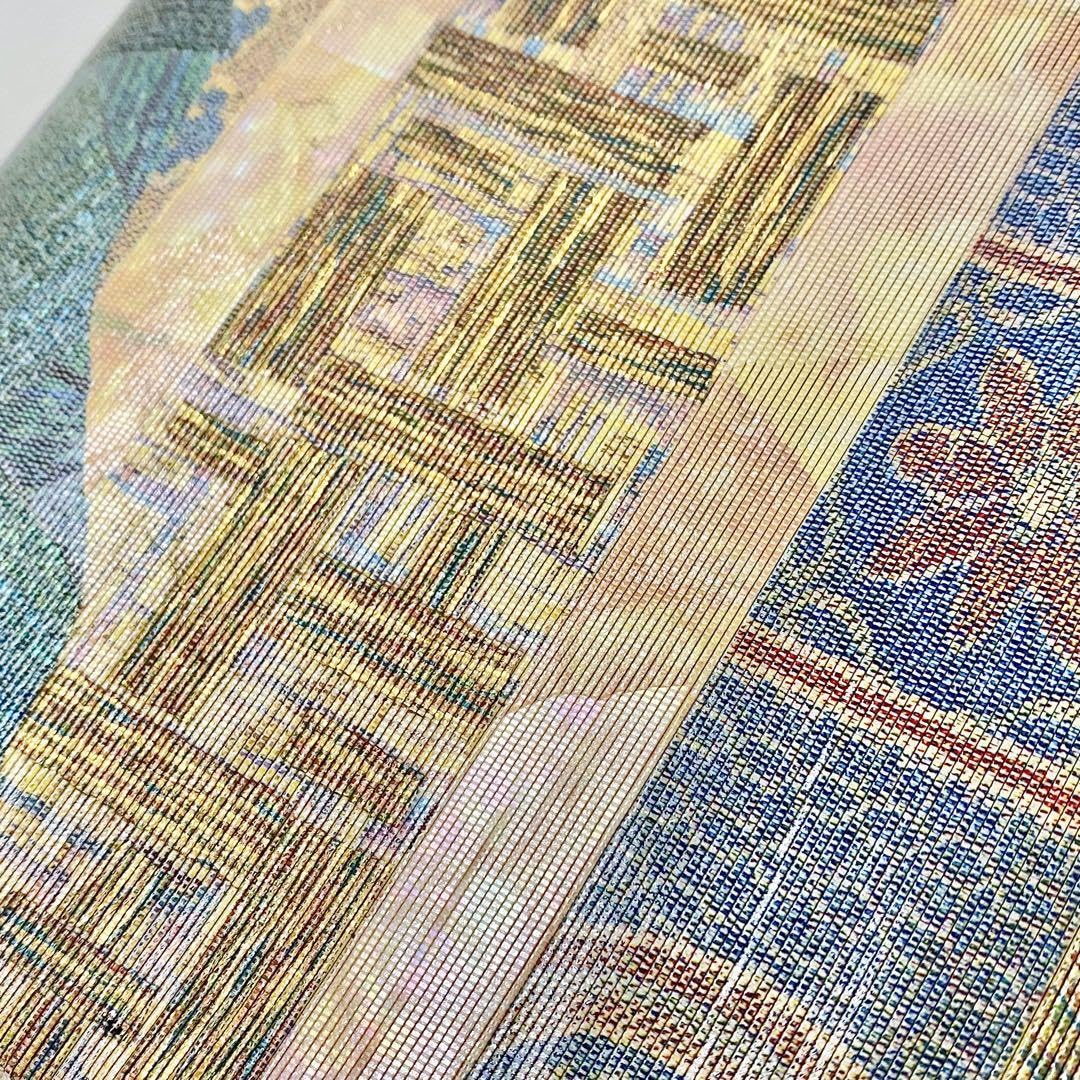 Amazon.co.jp: of-799 逸 上 螺鈿 セミフォーマル 正絹 袋帯 管理.和帯  